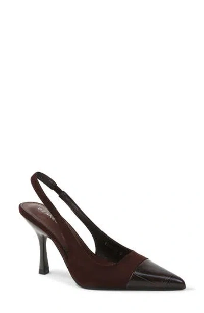 Berness Florrie Faux Leather Slingback Pump In Brown