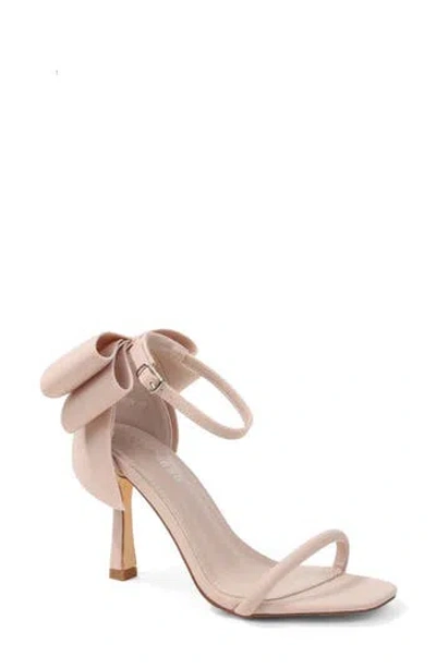 Berness Harlow Oversize Bow Sandal In Neutral