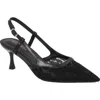 Berness Heidi Lace Slingback Pump In Black