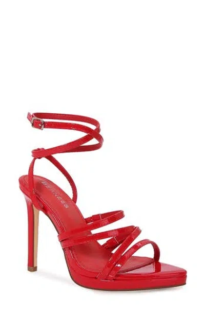 Berness Herlinsa Ankle Strappy Stiletto Sandal In Red