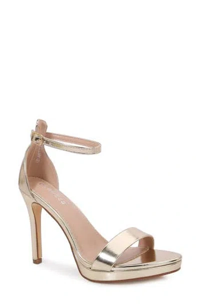Berness Hillary Stiletto Sandal In Gold