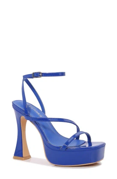 Berness Jenny Platform Sandal In Royal Blue