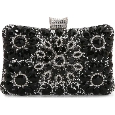 Berness Jewel Rhinestone Clutch In Black