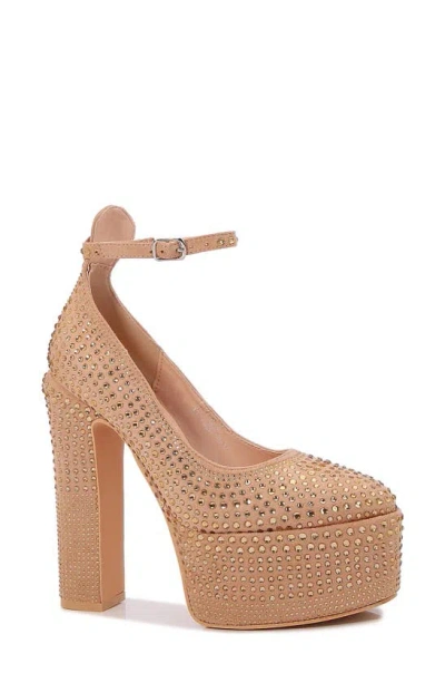 Berness Jolene Platform Sandal In Beige