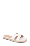 Berness Kendra Espadrille Slide Sandal In White