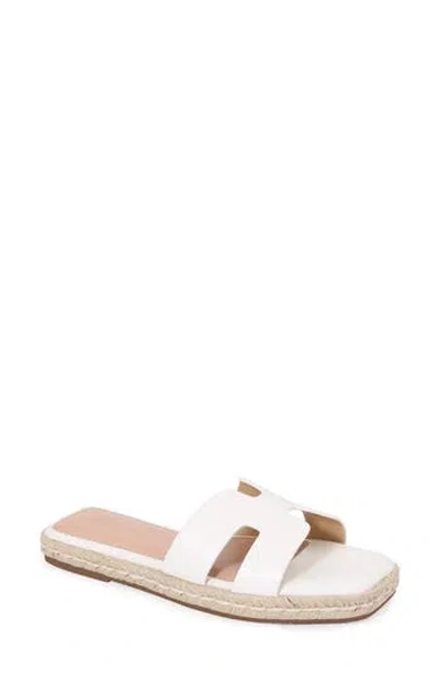 Berness Kendra Espadrille Slide Sandal In White