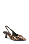 Berness Kitten Heel Slingback Pump In Brown