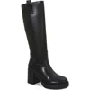Berness Knee High Block Heel Boot In Black