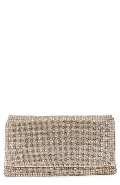 Berness Large Rhinestone Embellished Clutch In Neutral