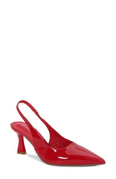 Berness Lily Faux Leather Slingback Pump In Red