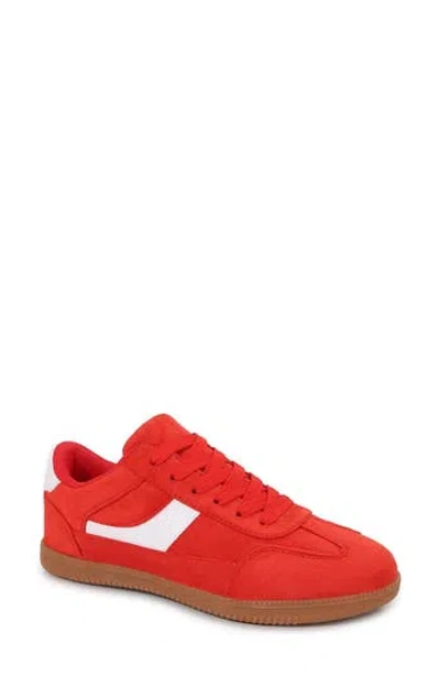 Berness Lily Gum Sole Sneaker In Red