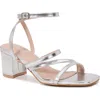 Berness Lotus Sandal In Silver