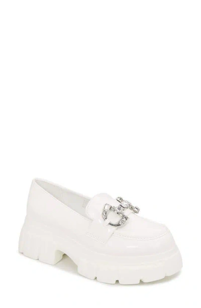 Berness Louise Lug Sole Loafer In White