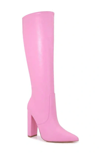 Berness Lovina Knee High Boot In Pink