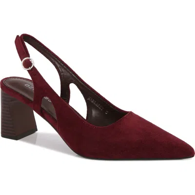 Berness Margaret Faux Leather Slingback Pump In Red