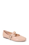 Berness Marily Mary Jane Flat In Beige