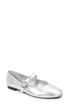 Berness Marily Mary Jane Flat In Silver