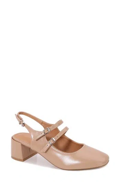 Berness Mercy Mary Jane Pump In Beige