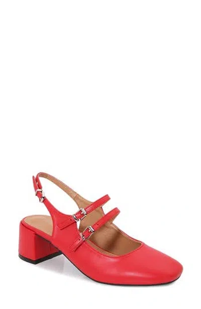 Berness Mercy Mary Jane Pump In Red
