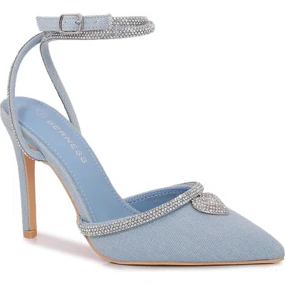 Berness Miranda Embellished Pump In Denim