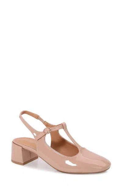 Berness Nadia Mary Jane Pump In Beige