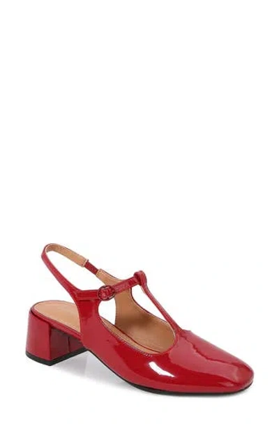 Berness Nadia Mary Jane Pump In Red