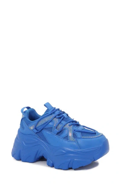 Berness Nikki Embellished Sneaker In Blue