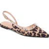 Berness Odina Slingback Flat In Leopard