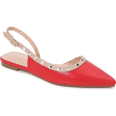 Berness Odina Slingback Flat In Red