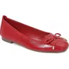 Berness Olesia Bow Flat In Red