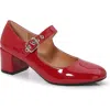 Berness Orla Patent Mary Jane Pump In Red