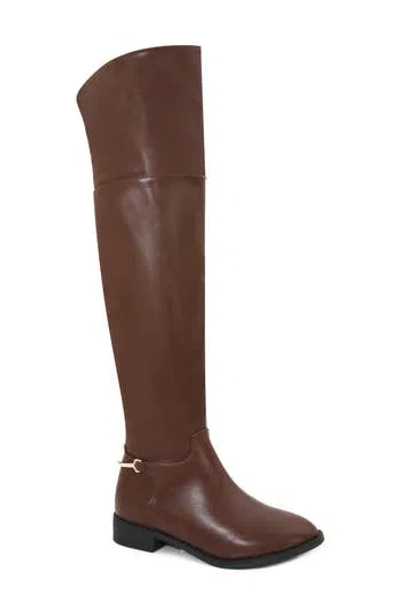 Berness Over The Knee Riding Boot In Brown