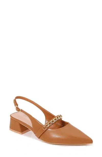 Berness Padma Slingback Pump In Camel