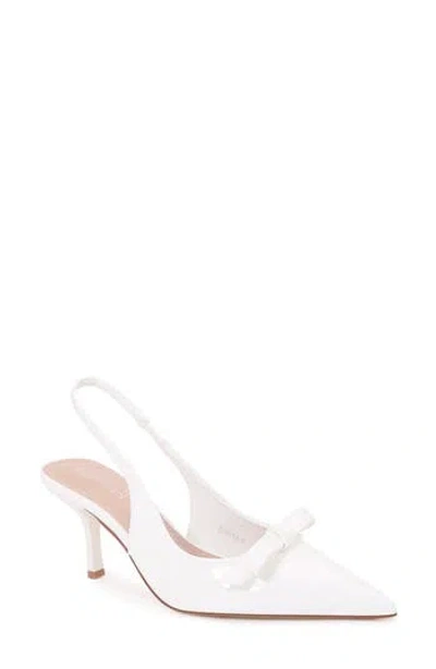 Berness Panika Pointed Toe Slingback Pump In White