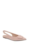 Berness Patent Slingback Strap In Beige