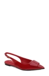Berness Patent Slingback Strap In Red