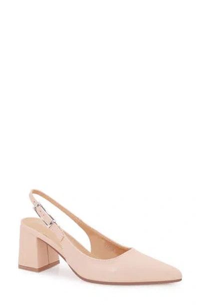 Berness Pointed Toe Slingback Pump In Sand