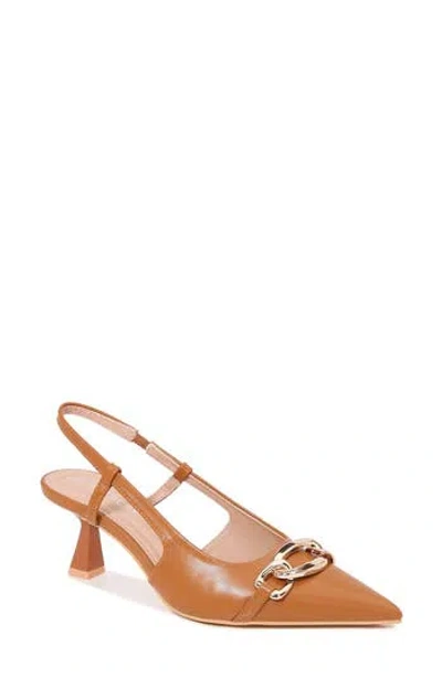 Berness Polly Slingback Pump In Camel