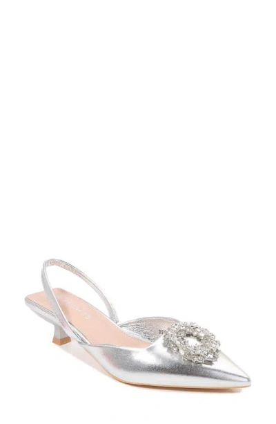 Berness Regina Slingback Pump In Silver