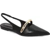 Berness Reina Slingback Flat In Black