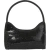 Berness Rhinestone Beaded Shoulder Bag In Black