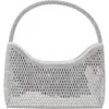 Berness Rhinestone Beaded Shoulder Bag In Silver