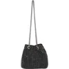 Berness Rhinestone Bucket Bag In Black