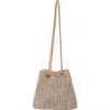 Berness Rhinestone Bucket Bag In Gold
