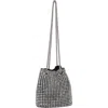 Berness Rhinestone Bucket Bag In Silver