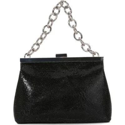 Berness Rhinestone Chain Handbag In Black