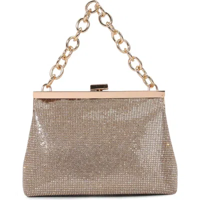 Berness Rhinestone Chain Handbag In Gold