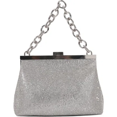 Berness Rhinestone Chain Handbag In Silver