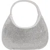 Berness Rhinestone Circle Bag In Silver