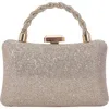 Berness Rhinestone Clutch In Gold